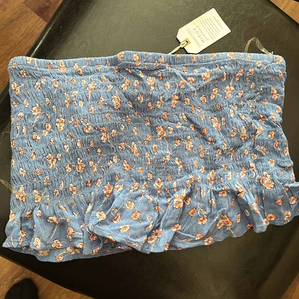 American Eagle Outfitters Blue and Pink Floral Top Bundle - Picture 3 of 5